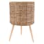 Found & Fable Faux Rattan Planter Stand, Large