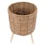 Found & Fable Faux Rattan Planter Stand, Large