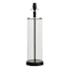 Providence Black Column Glass Medium Table Lamp Base, 21.5"