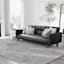 (A504) Found & Fable Fairfield Grey Floral Woven Accent Rug, 3x5
