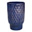 Indoor Blue Reactive Glaze Pedestal Pot, Small