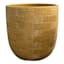 Honeybloom Honey Brown Rush Outdoor Planter, Large