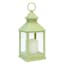 Green LED Outdoor Lantern With Timer, 10"