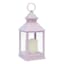 Lilac LED Outdoor Lantern With Timer, 10"