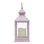 Lilac LED Outdoor Lantern With Timer, 10"