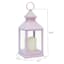 Lilac LED Outdoor Lantern With Timer, 10"