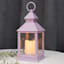 Lilac LED Outdoor Lantern With Timer, 10"