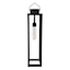 Crosby St. Black Outdoor Solar Lantern, 15"