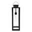 Crosby St. Black Outdoor Solar Lantern, 12"