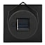 Crosby St. Black Outdoor Solar Lantern, 12"