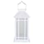 White Outdoor Solar Lantern, 11"