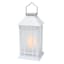 White Outdoor Solar Lantern, 11"