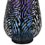 Purple & Blue Metal Solar Outdoor Lantern, 10.5"
