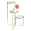 Willow Crossley Marbled Tiered Plant Stand, 30"
