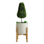 Honeyblooom Metal & Wood Planter Stand, Medium
