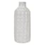 Ty Pennington White Embossed Ceramic Vase, 12"