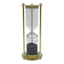 Gold Caged Hourglass with Black Sand, 8.8"