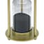 Gold Caged Hourglass with Black Sand, 8.8"