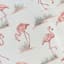 Providence White & Pink Flamingo Square Outdoor Throw Pillow, 17"