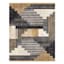 (B874) Crosby St. Dove Navy & Gold Washable Area Rug, 8x10
