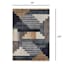 (B874) Crosby St. Dove Navy & Gold Washable Area Rug, 8x10