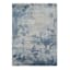 (B875) Crosby St. Dove Grey Splash Patterned Washable Area Rug, 5x7