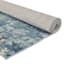 (B875) Crosby St. Dove Grey Splash Patterned Washable Area Rug, 5x7