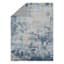 (B875) Crosby St. Dove Grey Splash Patterned Washable Area Rug, 5x7