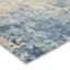 (B875) Crosby St. Dove Grey Splash Patterned Washable Accent Rug, 3x5