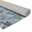 (B875) Crosby St. Dove Grey Splash Patterned Washable Area Rug, 8x10