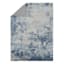 (B875) Crosby St. Dove Grey Splash Patterned Washable Area Rug, 8x10