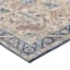 (B876) Dove Ivory & Blue Medallion Washable Area Rug, 8x10