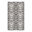 (B877) Found & Fable Dove Grey & Black Tiger Patterned Washable Accent Rug, 3x5