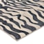 (B877) Found & Fable Dove Grey & Black Tiger Patterned Washable Accent Rug, 3x5