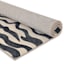 (B877) Found & Fable Dove Grey & Black Tiger Patterned Washable Accent Rug, 3x5