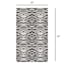 (B877) Found & Fable Dove Grey & Black Tiger Patterned Washable Accent Rug, 3x5