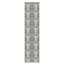 (B877) Found & Fable Dove Grey & Black Tiger Patterned Washable Runner, 2x8
