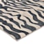 (B877) Found & Fable Dove Grey & Black Tiger Patterned Washable Runner, 2x8