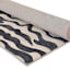 (B877) Found & Fable Dove Grey & Black Tiger Patterned Washable Runner, 2x8