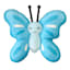 Tiny Dreamers Fairy Garden Blue Butterfly Pillow, 15"