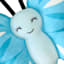 Tiny Dreamers Fairy Garden Blue Butterfly Pillow, 15"