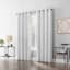 Sun Zero White Extreme Blackout Grommet Curtain Panel, 84"