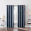 Sun Zero Daris Indigo Extreme Blackout Grommet Single Curtain Panel, 84"