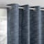 Sun Zero Daris Indigo Extreme Blackout Grommet Single Curtain Panel, 84"