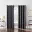 Sun Zero Coal Extreme Blackout Grommet Curtain Panel, 84"