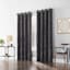 Sun Zero Coal Extreme Blackout Grommet Curtain Panel, 84"