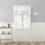 Bethel White & Grey Small Curtain Valance, 54"