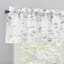 Bethel White & Grey Small Curtain Valance, 54"