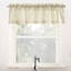 Bethel White & Taupe Small Curtain Valance, 54"