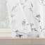 Bethel White & Grey Small Tiered Curtain Panel, 54"